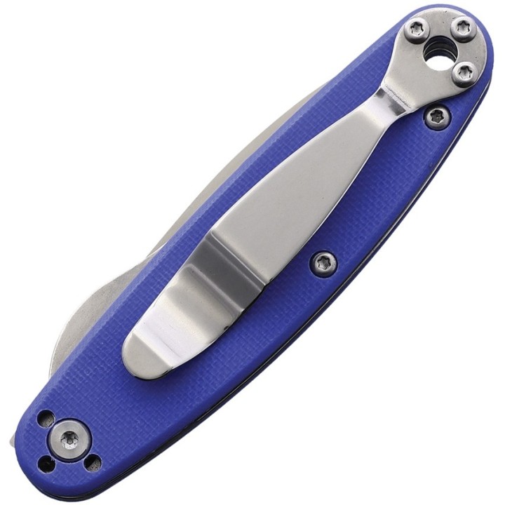 Couteau Esee Churp Blue Lame Acier D2 Manche G10 Linerlock Clip BRKC6 - Livraison Gratuite