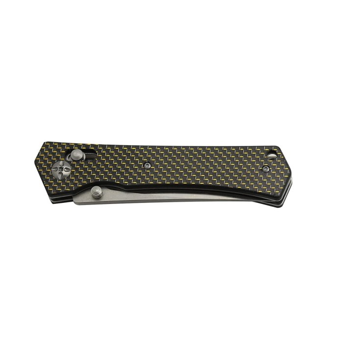Couteau S-Tec Axis Lock FC Lame Acier D2 Manche FIbre de Carbone IKBS Clip STTS024 - Livraison Gratuite