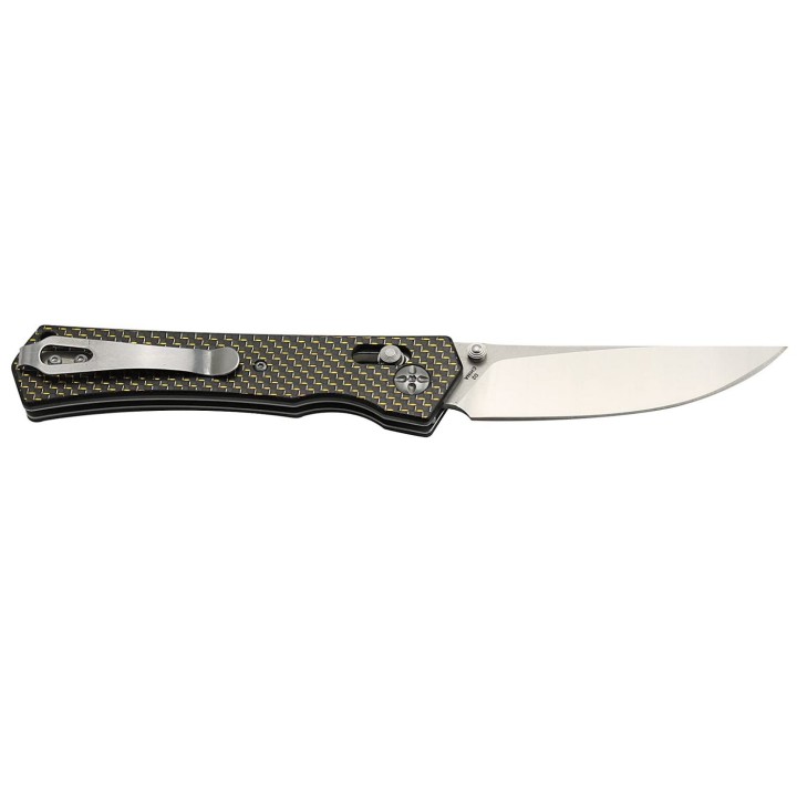 Couteau S-Tec Axis Lock FC Lame Acier D2 Manche FIbre de Carbone IKBS Clip STTS024 - Livraison Gratuite