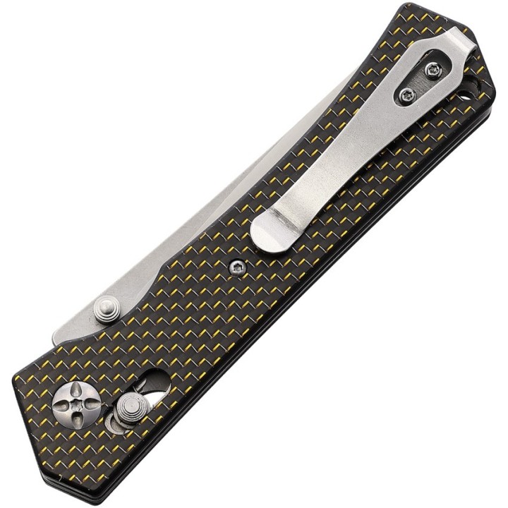 Couteau S-Tec Axis Lock FC Lame Acier D2 Manche FIbre de Carbone IKBS Clip STTS024 - Livraison Gratuite