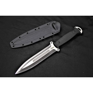 Couteau de Combat S-tec Tactical Dagger Lame Acier 8Cr13MoV Manche G10 Etui Nylon STT22010 - Livraison Gratuite