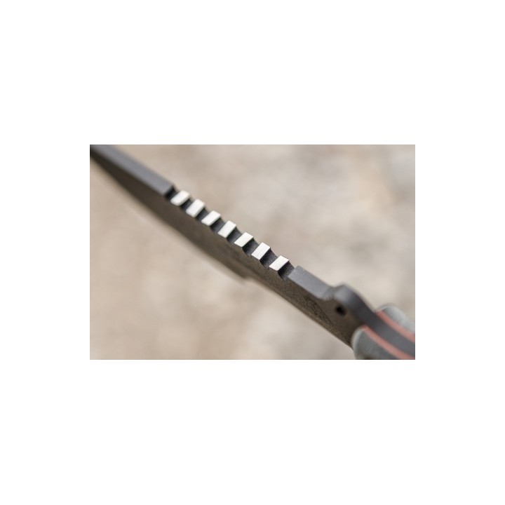 Couteau TOPS Skullcrusher's Xtreme Blade Acier Carbone 1095 Manche Micarta Etui Nylon Made In USA TPSXB10 - Livraison Gratuite
