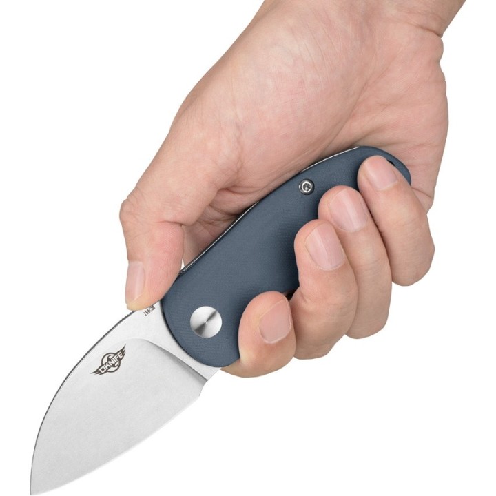 Couteau Olight Oknife Parrot Gray/Blue Lame Acier 154CM Manche G10 IKBS Linerlock CLip OLTPARROTGY - Livraison Gratuite