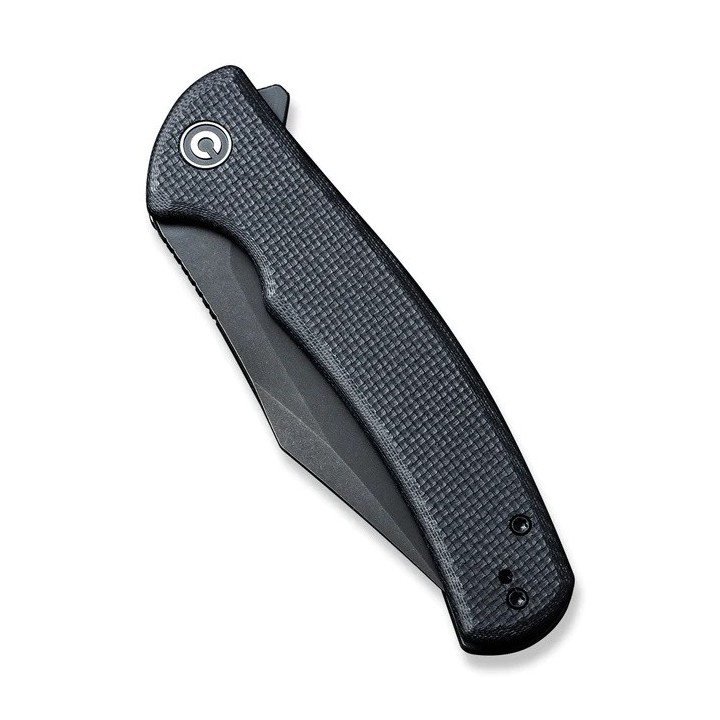 Couteau CIVIVI Sinisys Black Lame Acier 14C28N Manche G10/Acier IKBS Framelock Clip CIVC200391 - Livraison Gratuite