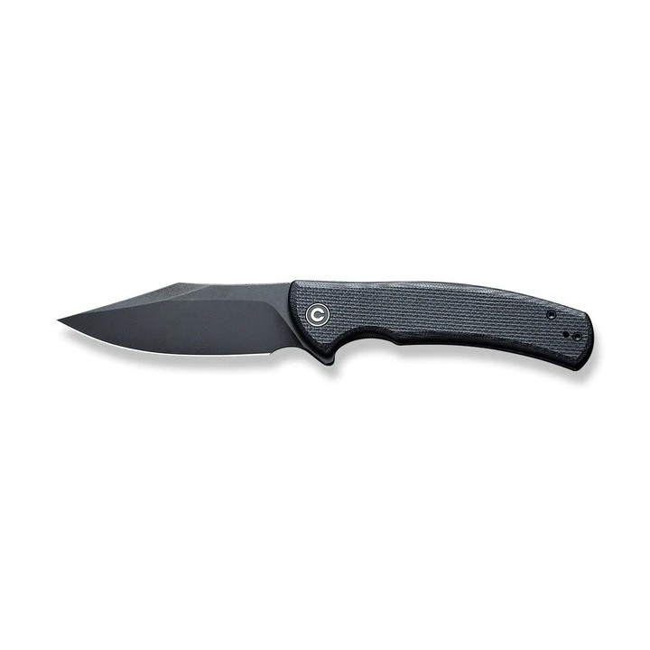 Couteau CIVIVI Sinisys Black Lame Acier 14C28N Manche G10/Acier IKBS Framelock Clip CIVC200391 - Livraison Gratuite