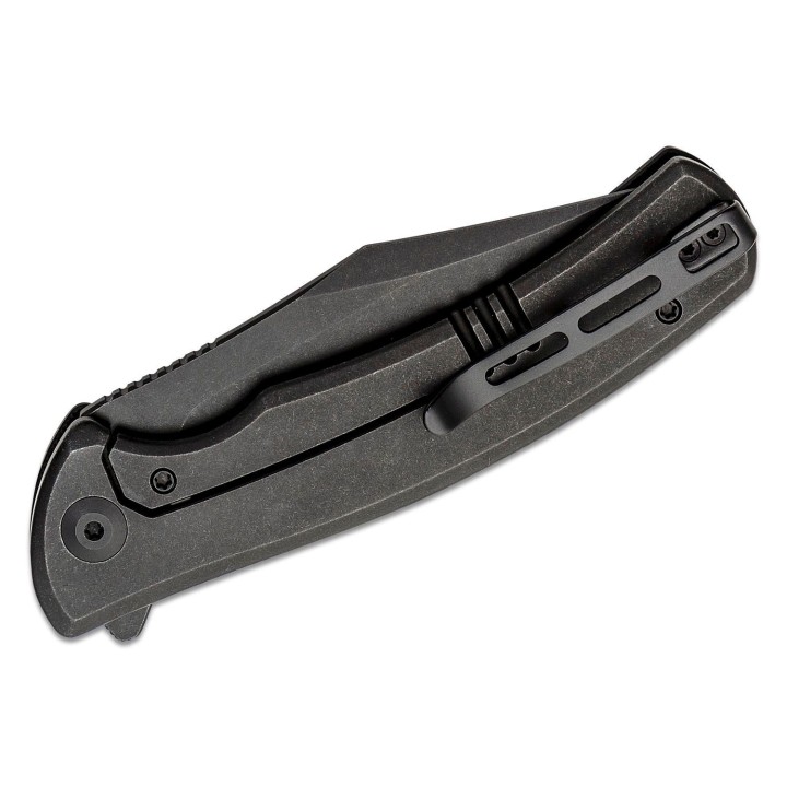 Couteau CIVIVI Sinisys Black Lame Acier 14C28N Manche G10/Acier IKBS Framelock Clip CIVC200391 - Livraison Gratuite