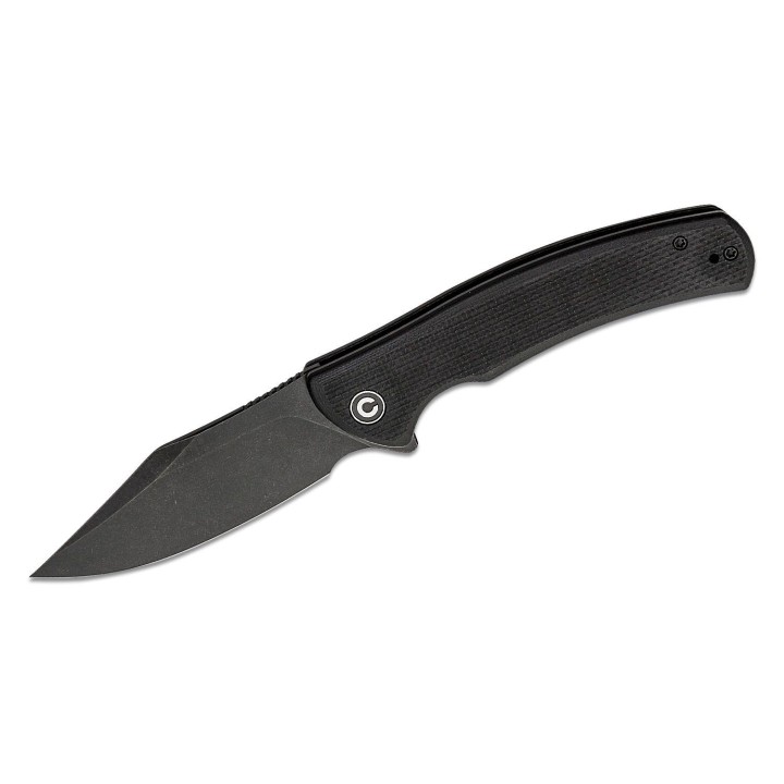 Couteau CIVIVI Sinisys Black Lame Acier 14C28N Manche G10/Acier IKBS Framelock Clip CIVC200391 - Livraison Gratuite