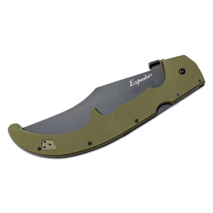 Couteau Cold Steel Cold Steel XL Espada OD Green Lame Acier AUS-10 Manche G10 Lockback CS62MGCODBK - Livraison Gratuite