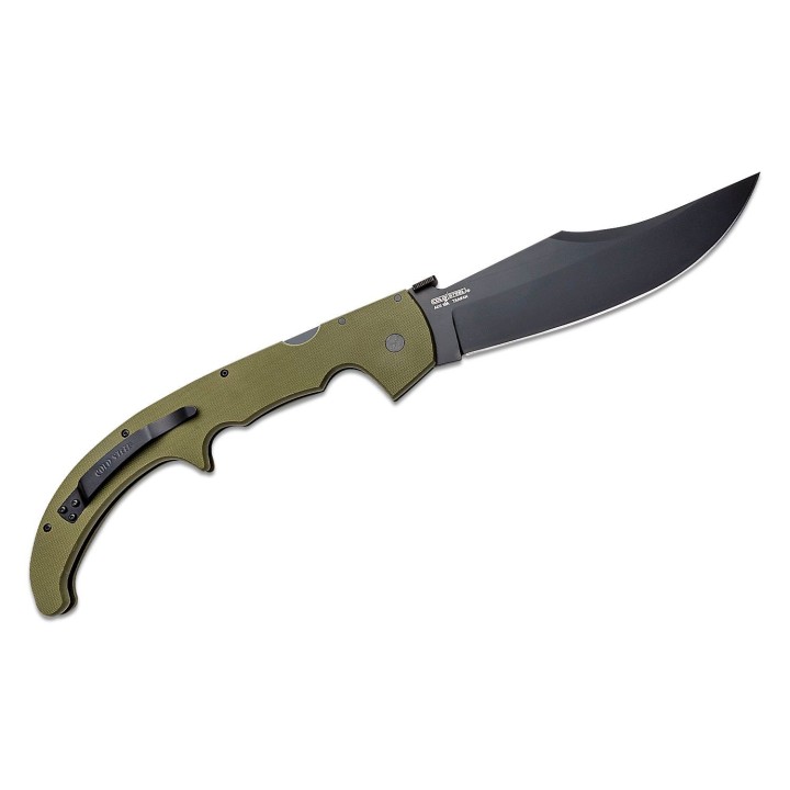Couteau Cold Steel Cold Steel XL Espada OD Green Lame Acier AUS-10 Manche G10 Lockback CS62MGCODBK - Livraison Gratuite