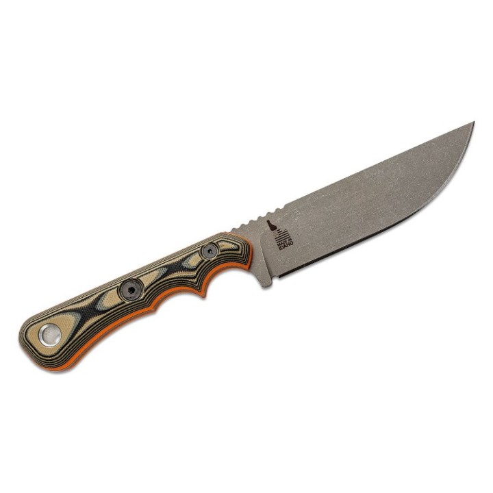 Couteau Tops Muley Skinner Lame Acier 154CM Manche Tan/Black G10 Etui Kydex Made USA TPMSKIN01 - Livraison Gratuite