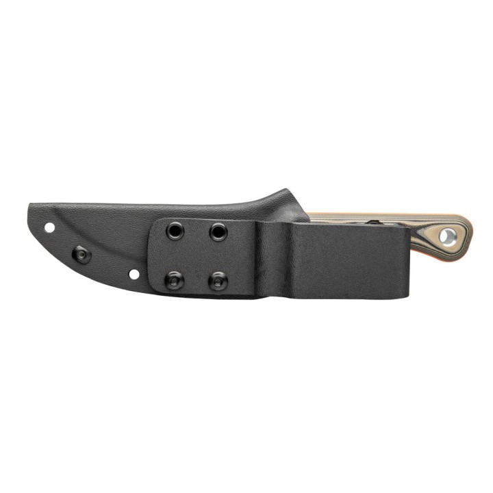 Couteau Tops Muley Skinner Lame Acier 154CM Manche Tan/Black G10 Etui Kydex Made USA TPMSKIN01 - Livraison Gratuite