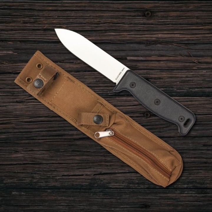 Couteau Ontario Blackbird S35VN Manche Micarta Lame Acier S35VN Etui Nylon Made In USA ON7503 - Livraison Gratuite