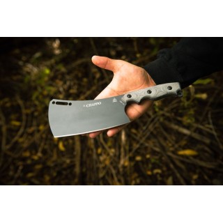 Couteau TOPS El Chappo Cleaver Lame Acier Carbone 1095 Manche Micarta Etui Kydex USA TPECHA02 - Livraison Gratuite