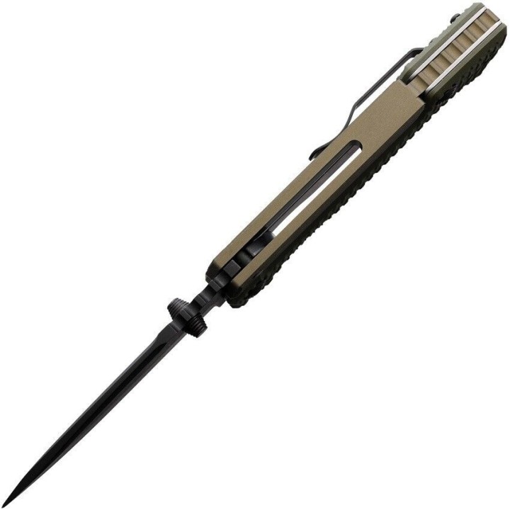 Couteau Cold Steel AD-15 Scorpion Lock OD Green Lame Acier S35VN Manche G10 Clip CS58SQODBK - Livraison Gratuite