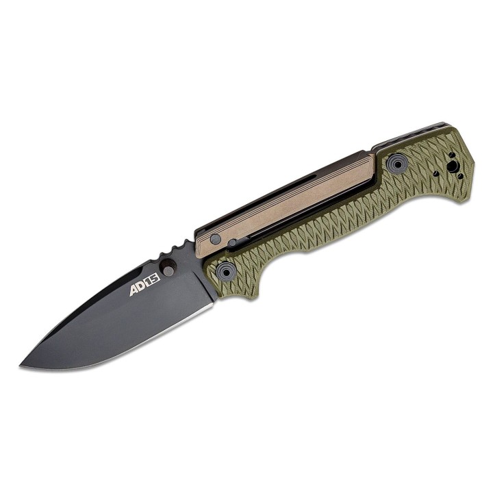 Couteau Cold Steel AD-15 Scorpion Lock OD Green Lame Acier S35VN Manche G10 Clip CS58SQODBK - Livraison Gratuite