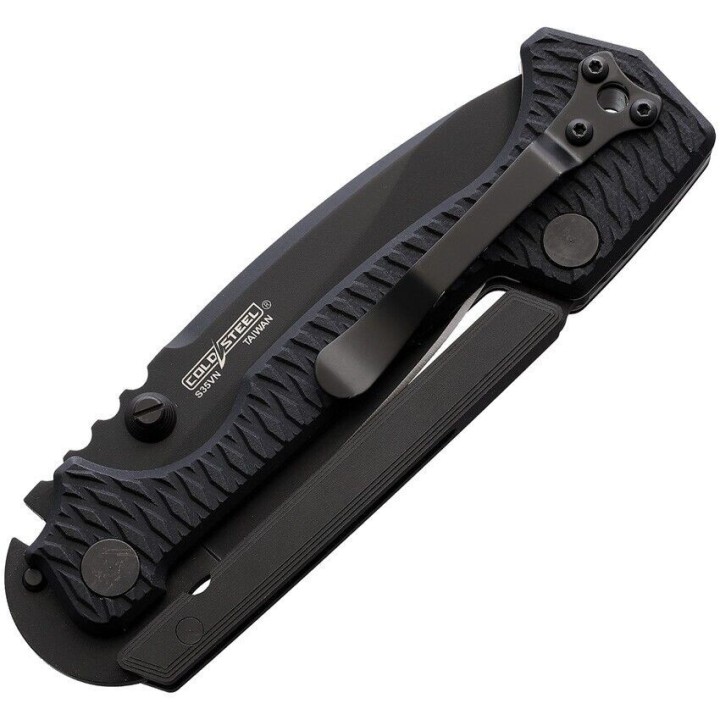 Couteau Cold Steel AD-15 Scorpion Lock Black Lame Acier S35VN Manche G10 Clip CS58SQBKBK - Livraison Gratuite