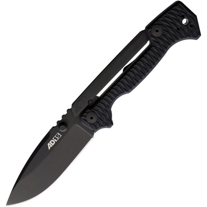 Couteau Cold Steel AD-15 Scorpion Lock Black Lame Acier S35VN Manche G10 Clip CS58SQBKBK - Livraison Gratuite
