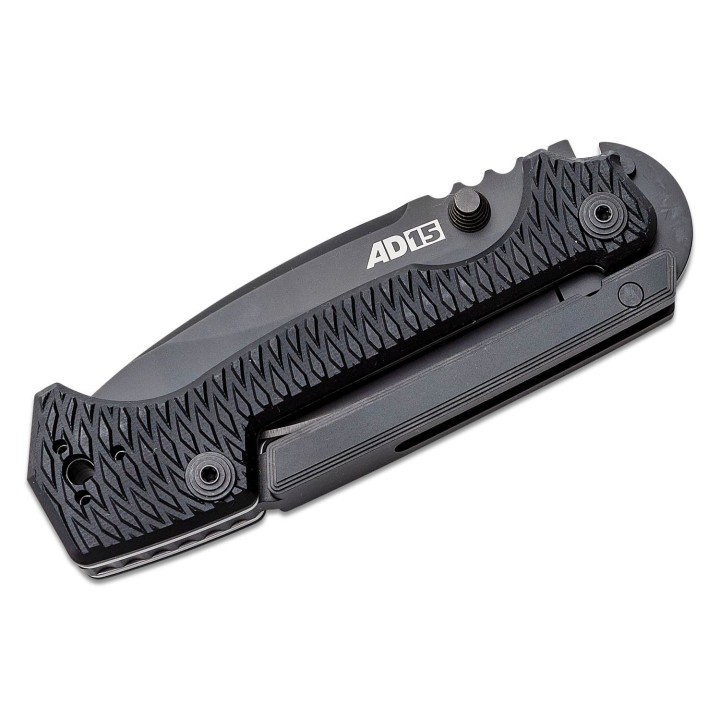 Couteau Cold Steel AD-15 Scorpion Lock Black Lame Acier S35VN Manche G10 Clip CS58SQBKBK - Livraison Gratuite