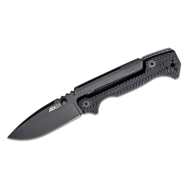 Couteau Cold Steel AD-15 Scorpion Lock Black Lame Acier S35VN Manche G10 Clip CS58SQBKBK - Livraison Gratuite