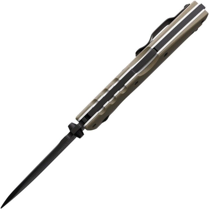 Couteau Cold Steel AD-10 Demko Lame Acier CPM-S35VN Blackwash Manche G-10 FDE Tri-Ad Lock Clip CS28DDDEBK - Livraison Gratuite