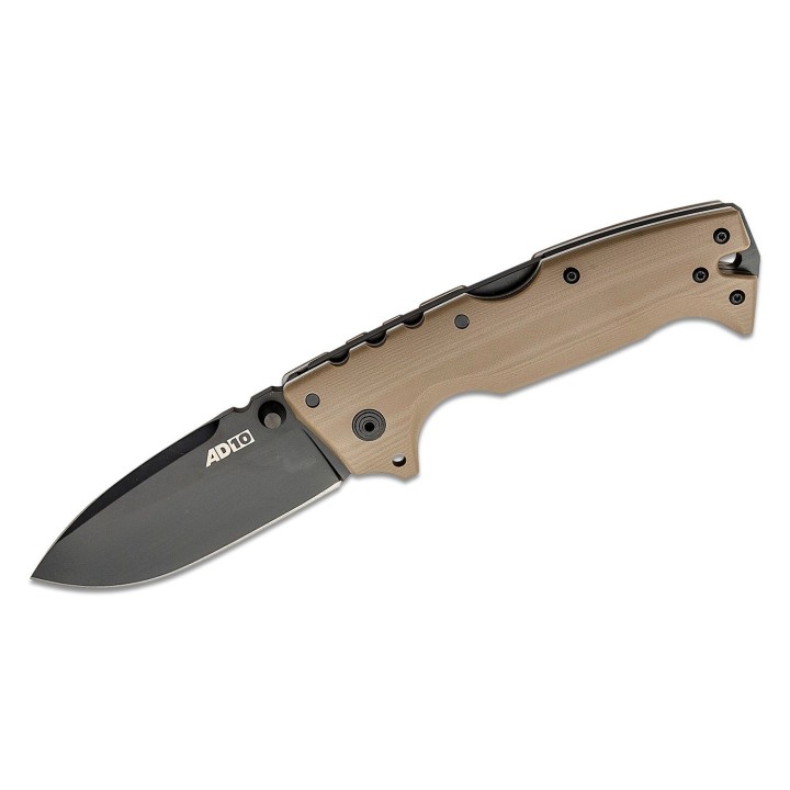 Couteau Cold Steel AD-10 Demko Lame Acier CPM-S35VN Blackwash Manche G-10 FDE Tri-Ad Lock Clip CS28DDDEBK - Livraison Gratuite