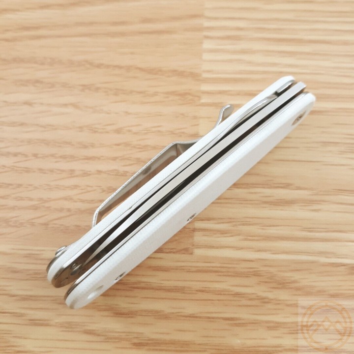 Couteau Esee Churp White Lame Acier D2 Manche G10 Linerlock Clip BRKC7 - Livraison Gratuite