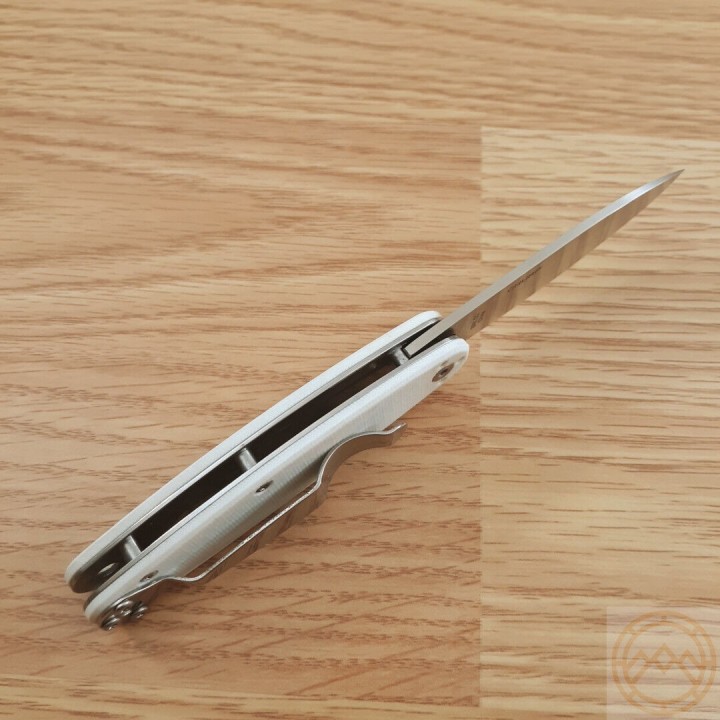 Couteau Esee Churp White Lame Acier D2 Manche G10 Linerlock Clip BRKC7 - Livraison Gratuite
