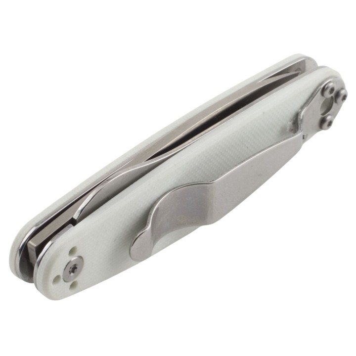 Couteau Esee Churp White Lame Acier D2 Manche G10 Linerlock Clip BRKC7 - Livraison Gratuite