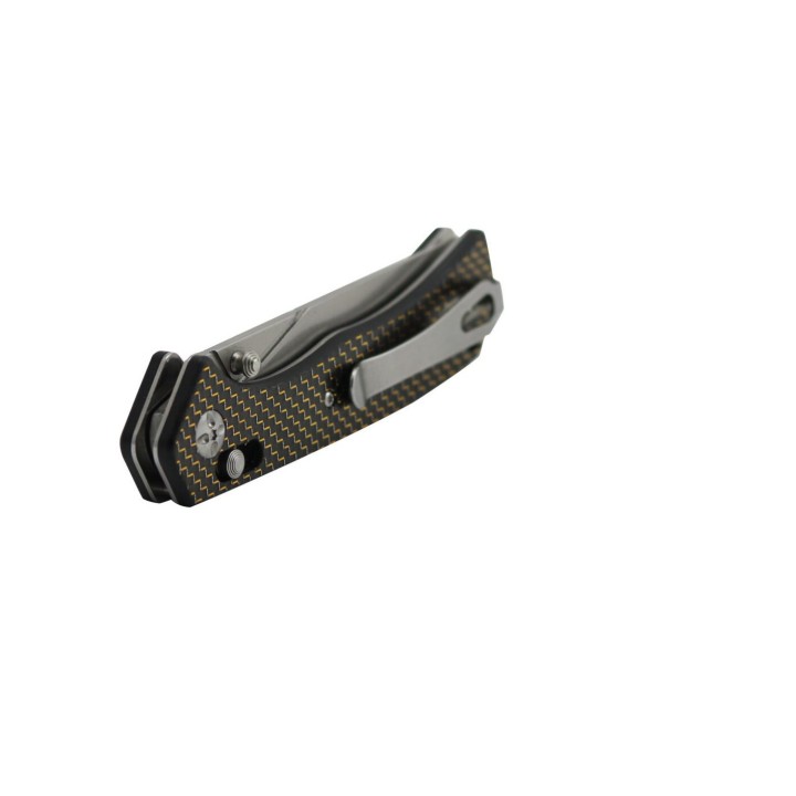 Couteau S-Tec Axis Lock FC Lame Acier D2 Manche FIbre de Carbone IKBS Clip STTS023 - Livraison Gratuite