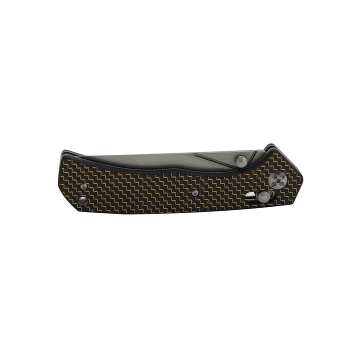 Couteau S-Tec Axis Lock FC Lame Acier D2 Manche FIbre de Carbone IKBS Clip STTS023 - Livraison Gratuite