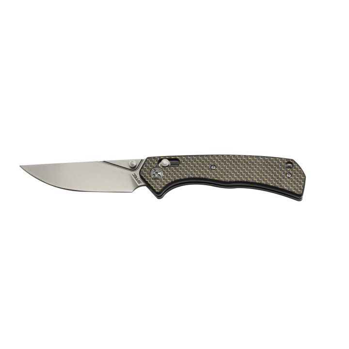 Couteau S-Tec Axis Lock FC Lame Acier D2 Manche FIbre de Carbone IKBS Clip STTS023 - Livraison Gratuite