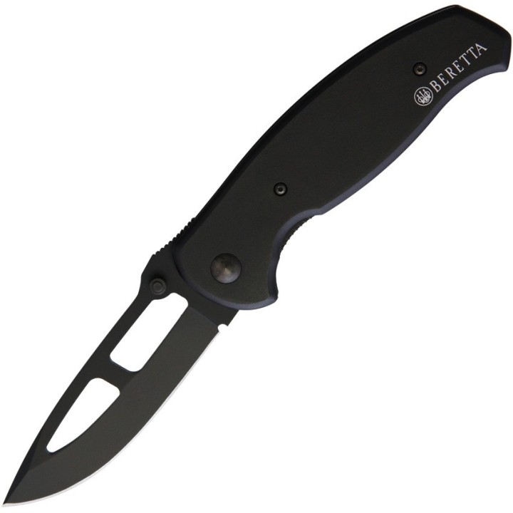 BE91614 Couteau Beretta Black Lame Acier Inox Manche Aluminium - Livraison Gratuite