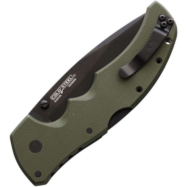 Couteau Cold Steel Recon 1 Od Green Lame Acier CPM S35VN Manche G-10 Tri-Ad Lock CS27BSODBK - Livraison Gratuite