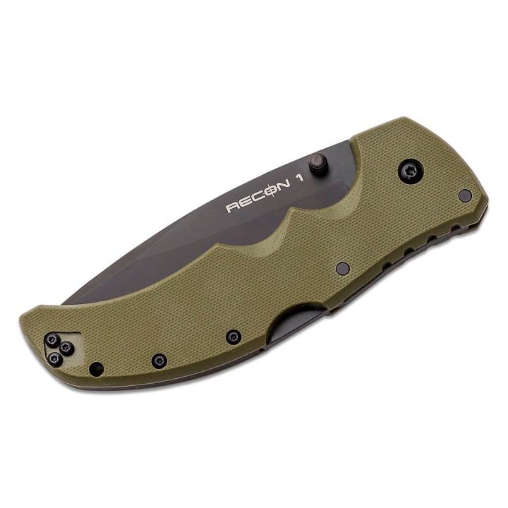 Couteau Cold Steel Recon 1 Od Green Lame Acier CPM S35VN Manche G-10 Tri-Ad Lock CS27BSODBK - Livraison Gratuite