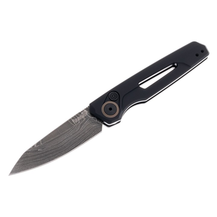 Couteau Automatique Kershaw Launch 11 Lame Damas Manche Aluminium Button Lock Clip Made USA KS7550DAM - Livraison Gratuite