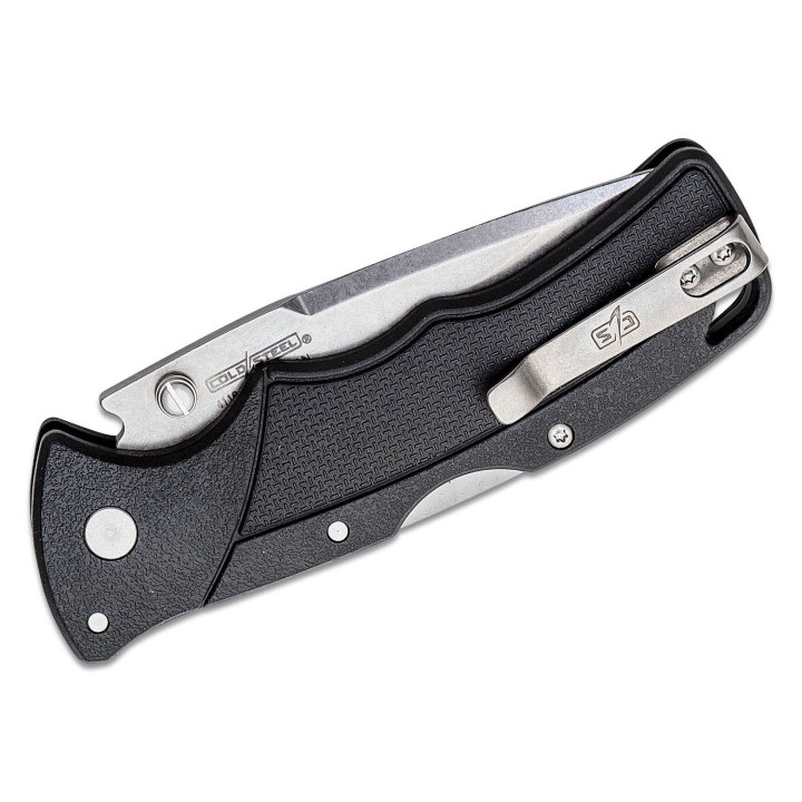 Couteau Cold Steel Verdict Spear Point Black Lame Acier 4116 Manche GFN Tri-Ad Lock Clip CSFLC3SPSS - Livraison Gratuite