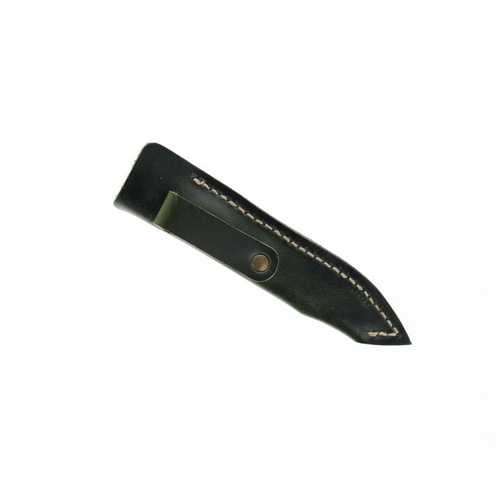 Couteau CMB Kisame White Lame Acier 14C28N Black Manche G10 Etui Cuir CMBFB01B - Livraison Gratuite