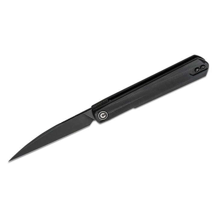 Couteau CIVIVI Clavi Black Lame Acier Nitro-V Wharncliffe Manche G10 IKBS Linerlock Clip CIVC210191 - Livraison Gratuite