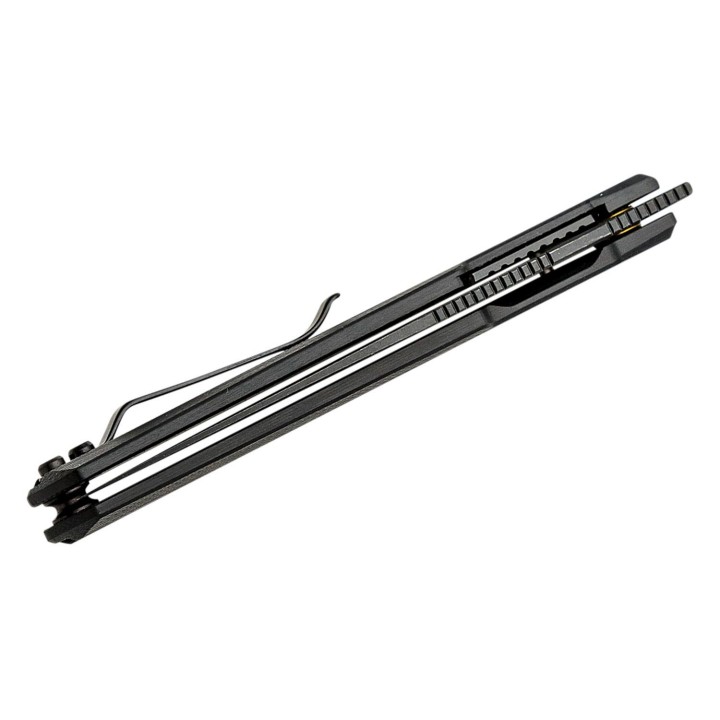 Couteau CIVIVI Clavi Black Lame Acier Nitro-V Wharncliffe Manche G10 IKBS Linerlock Clip CIVC210191 - Livraison Gratuite