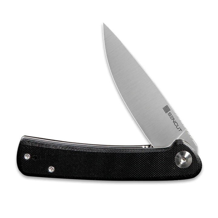 Couteau SENCUT Neches Black Manche G10 Lame Satin Acier 10Cr15CoMoV IKBS Linerlock Clip SA09A - Livraison Gratuite