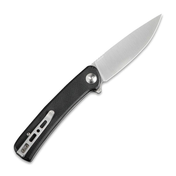 Couteau SENCUT Neches Black Manche G10 Lame Satin Acier 10Cr15CoMoV IKBS Linerlock Clip SA09A - Livraison Gratuite