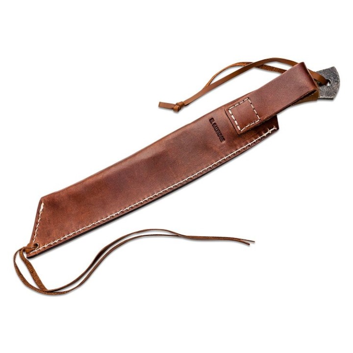 Machette Condor Impossible Machete Lame Acier Carbone 1075 Manche Cuir Etui CUir Made Salvador CTK3957108HC - Livraison Gratuite