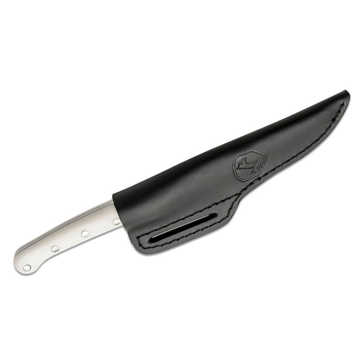 Couteau Condor Meatlove White Lame Acier 420HC Manche Micarta Etui Cuir Made Salvador CTK500845SS - Livraison Gratuite