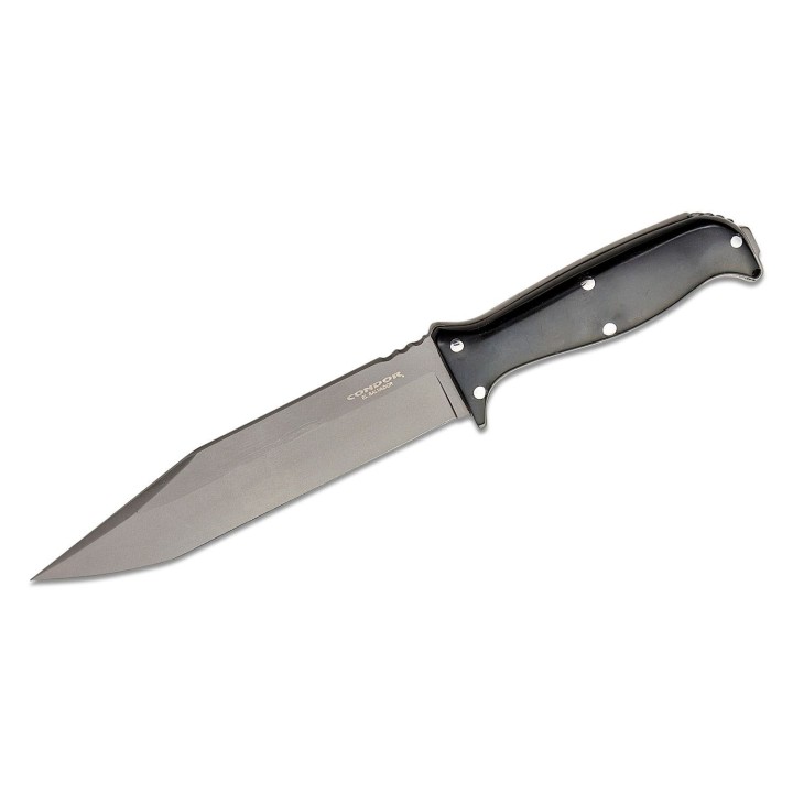 Couteau Condor Enduro Black Manche Micarta Lame Acier 420HC Etui Kydex Made In Salvador CTK182968SS - Livraison Gratuite