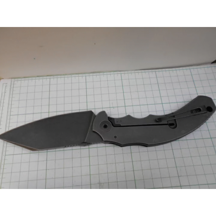 BAS247B Bastinelli Big Dragotac Framelock M390 Blade Titanium/G10 Handle Clip Made Italy