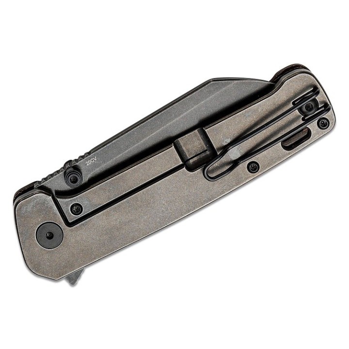 Couteau QSP Penguin Plus Copper/FC Lame Acier CPM-20CV Manche Titane IKBS Framelock Clip QS130XLE2 - Livraison Gratuite