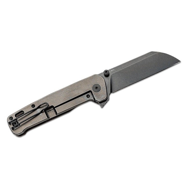 Couteau QSP Penguin Plus Copper/FC Lame Acier CPM-20CV Manche Titane IKBS Framelock Clip QS130XLE2 - Livraison Gratuite