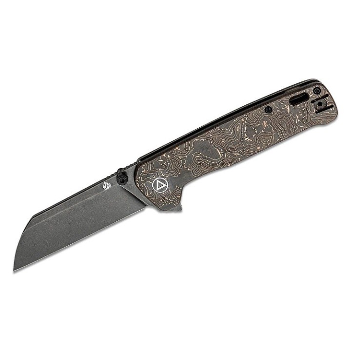 Couteau QSP Penguin Plus Copper/FC Lame Acier CPM-20CV Manche Titane IKBS Framelock Clip QS130XLE2 - Livraison Gratuite