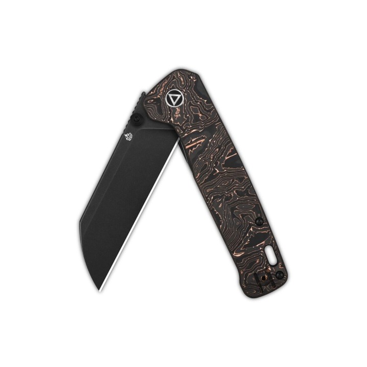 Couteau QSP Penguin Plus Copper/FC Lame Acier CPM-20CV Manche Titane IKBS Framelock Clip QS130XLE2 - Livraison Gratuite