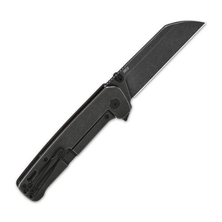 Couteau QSP Penguin Plus Copper/FC Lame Acier CPM-20CV Manche Titane IKBS Framelock Clip QS130XLE2 - Livraison Gratuite